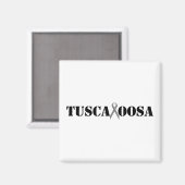 Tuscaloosa met Houndstooth steunlint Magneet (Voorkant / Achterkant)