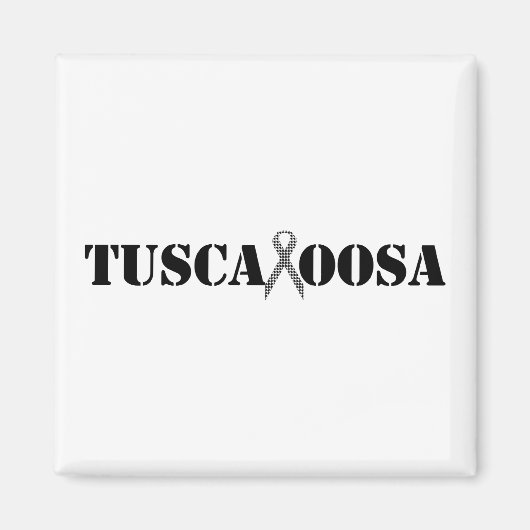 Tuscaloosa met Houndstooth steunlint Magneet (Voorkant)