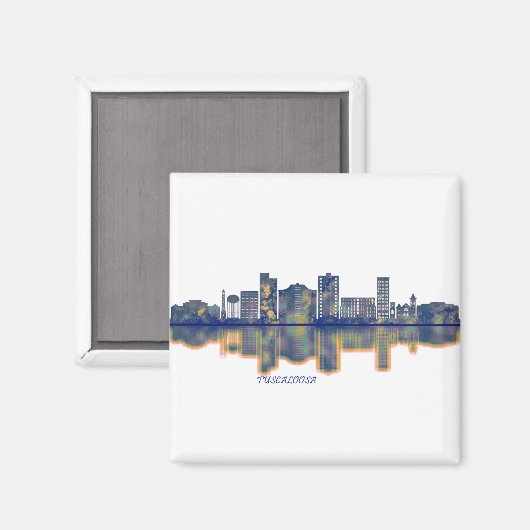 Tuscaloosa Skyline Magneet (Voorkant / Achterkant)