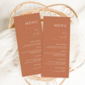 Tuscan Amber | Moderne minimale bruiloft Menu