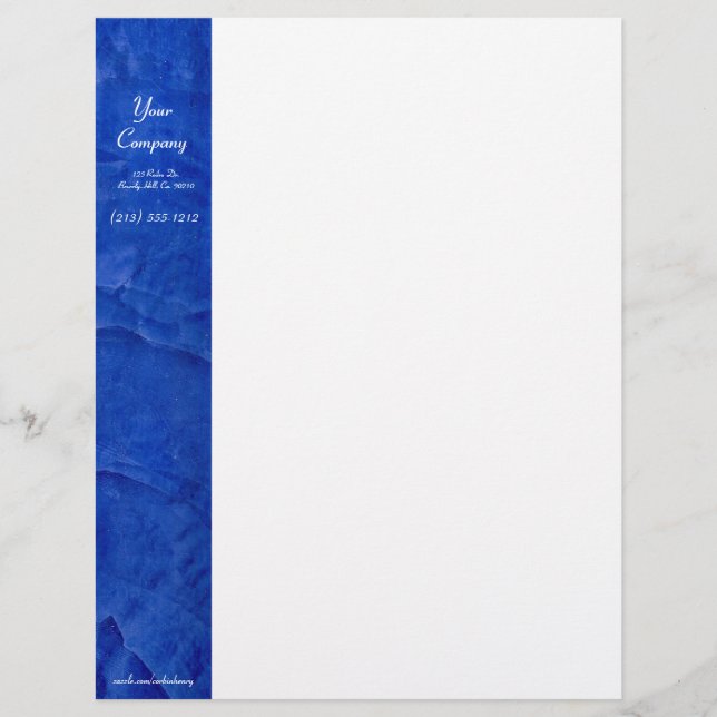 Tuscan Blue Letterhead (Voorkant)
