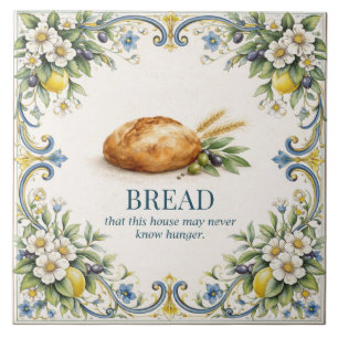 Tuscan Bread Keuken Zegen Mediterrane Tegeltje