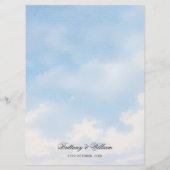 Tuscan Countryside Nature Painting Wedding  Menu (Achterkant)