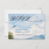 Tuscan Countryside Scenery Wedding Response Card RSVP Kaartje (Voorkant)