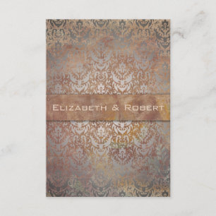 Tuscan Damask Elegant RSVP-kaarten RSVP Kaartje