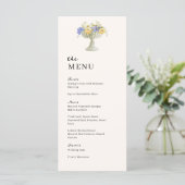 Tuscan Garden Urn Wedding Wedding Dinner Menu (Staand voorkant)