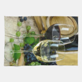 Tuscan Grapes and Wine Kitchen Towel Theedoek (Horizontaal)