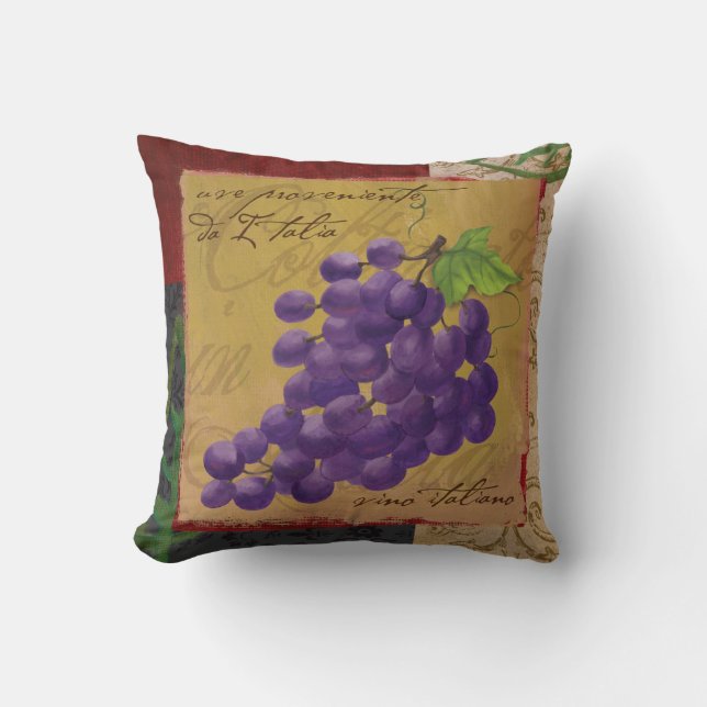 Tuscan Grapes Pillow Kussen (Voorkant)