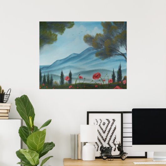 Tuscan Hills Poster (Thuiskantoor)