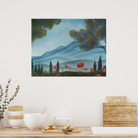 Tuscan Hills Poster (Keuken)