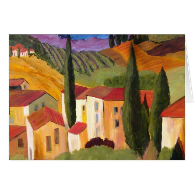 Tuscan Hillside door Artist Therese Fowler-Bailey (Voorkant Horizontaal)