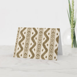 Tuscan Ikat op Crème, Binnenkant Leeg Kaart