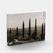 Tuscan landscape hidden behind cypresses (2024) fotoblokken (Links)