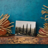 Tuscan landscape hidden behind cypresses (2024) fotoplaat (Zijkant)