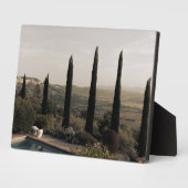 Tuscan landscape hidden behind cypresses (2024) fotoplaat (Zijkant)