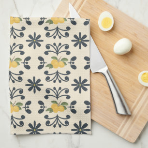 Tuscan Lemon Grove Italiaanse Citroen Bloem Theedoek