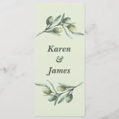 Tuscan Olive Garden Menu (Achterkant)