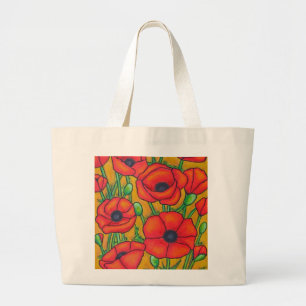Tuscan Poppies Canvas tas