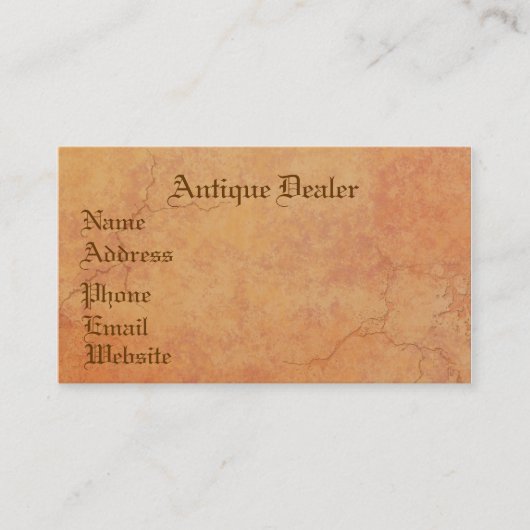 Tuscan Ruins-profielkaart Visitekaartje (Voorkant)