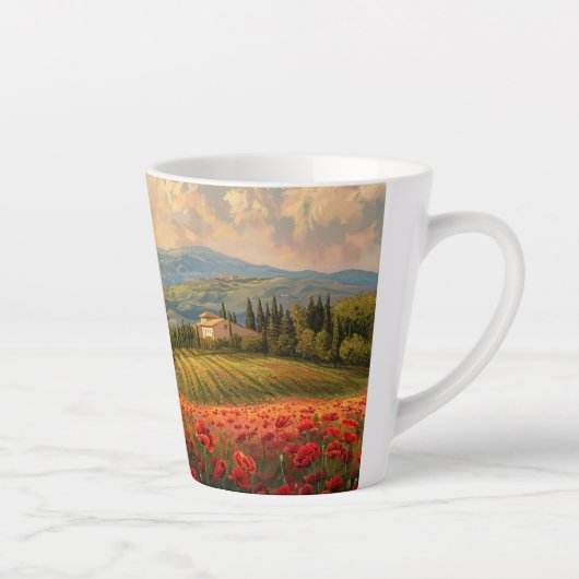 Tuscan Scene 2 Latte Mok (Rechts)