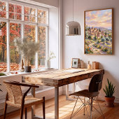 Tuscan Spring Village Wandkunst Poster