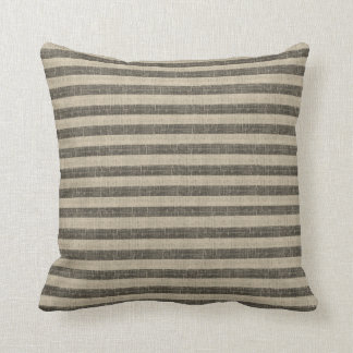 Tuscan Stripe Sierkussen - zwart-wit