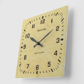 Tuscan Sun Faux Finish 2.0 Vierkante Klok (Hoek)