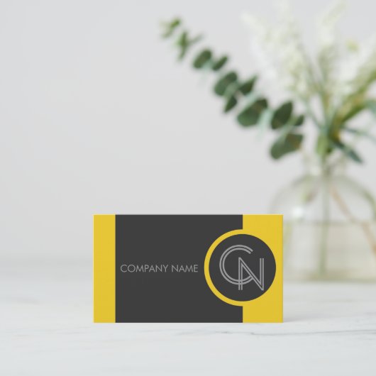 Tuscan Sun Yellow Bold Visitekaartje (Staand voorkant)