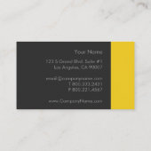 Tuscan Sun Yellow Bold Visitekaartje (Achterkant)