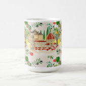 Tuscan, Tuscany, Italy, olijven, lemons, tomatoene Koffiemok (Center)