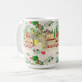 Tuscan, Tuscany, Italy, olijven, lemons, tomatoene Koffiemok (Voorkant links)