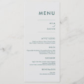 Tuscan Verde | Modern Minimal Wedding Menu (Voorkant)