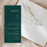 Tuscan Verde | Moderne minimale bruiloft Menu<br><div class="desc">Dit eenvoudig elegante menuontwerp kenmerkt moderne minimale sans serif typografie,  prachtig rustige bohemen kleuren die slechts de informatie leveren die een doel dient. Verzamel je geliefden rond een mooie maaltijd met ons chique en eenvoudig terracotta collectie.</div>