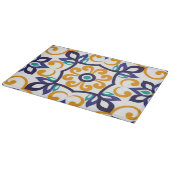 Tuscan Verve Vibrant Scrollwork  Mediterranean  Snijplank (Hoek)
