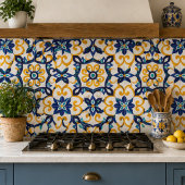 Tuscan Verve Vibrant Scrollwork  Mediterranean  Tegeltje