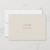 Tuscan Villa Wedding RSVP card Kaartje (Achterkant)