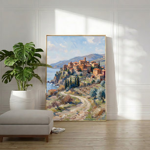 Tuscan Village Wandkunstdruk, Klaar om op te hange Poster