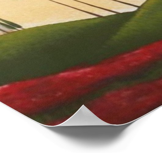 Tuscan Villas and Poppies Print (Hoek)