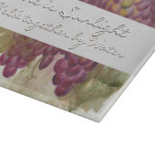 Tuscan Watercolor Grape Vineyard Galileo Quote Snijplank (Hoek)