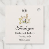 Tuscan Wedding Thank You Bedankjes Labels (Achterkant)