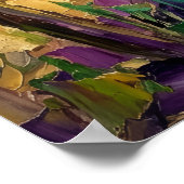 Tuscan wijngaard landschap poster (Hoek)