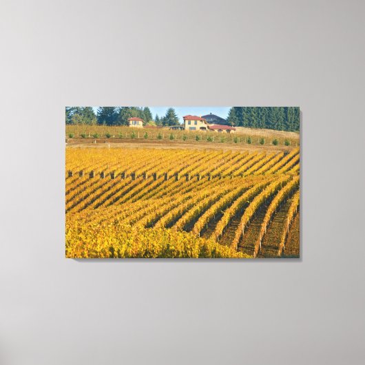 Tuscaniaans uitziende Black Walnut Inn boven de Canvas Afdruk (Voorkant)