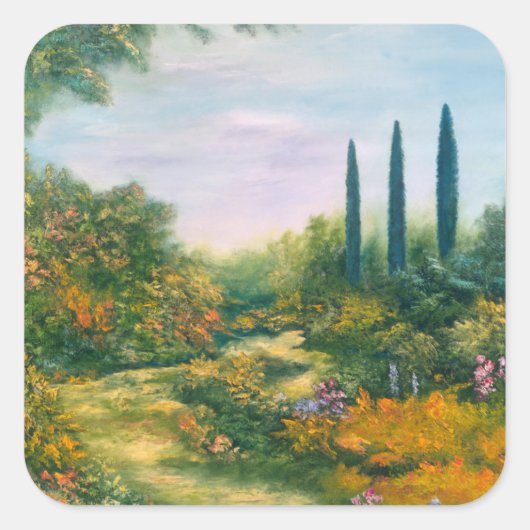 Tuscany Atmosphere 1996 Vierkante Sticker (Voorkant)