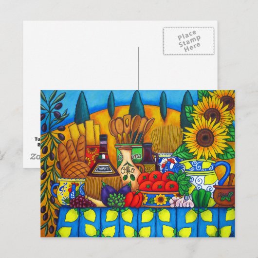 Tuscany Delights Post Card Briefkaart (Voorkant / Achterkant)