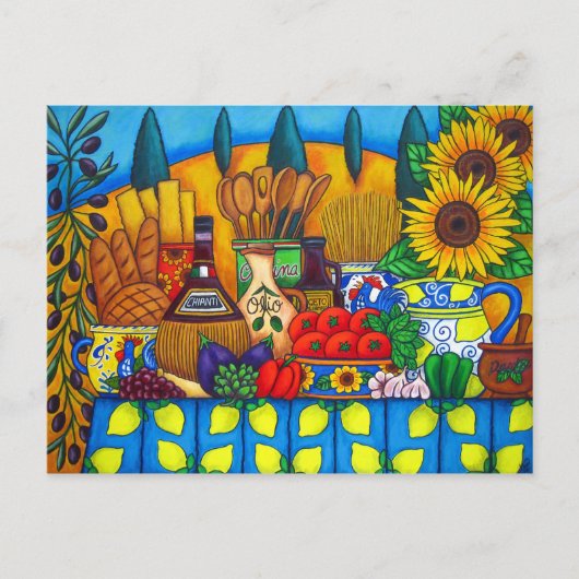 Tuscany Delights Post Card Briefkaart (Voorkant)