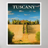 Tuscany, Italy travel poster (Voorkant)