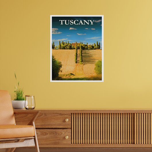 Tuscany, Italy travel poster (Woonkamer 2)