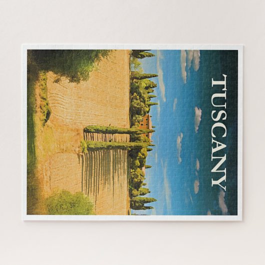 Tuscany, Italy travel poster Legpuzzel (Horizontaal)