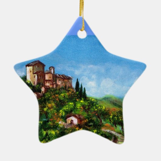 TUSCANY LANDSCAPE 3 KERAMISCH ORNAMENT (Achterkant)