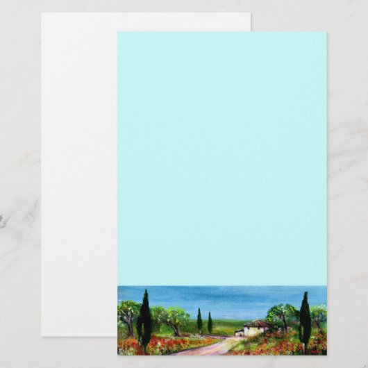 TUSCANY LANDSCAPE 4 BRIEFPAPIER (Voorkant / Achterkant)